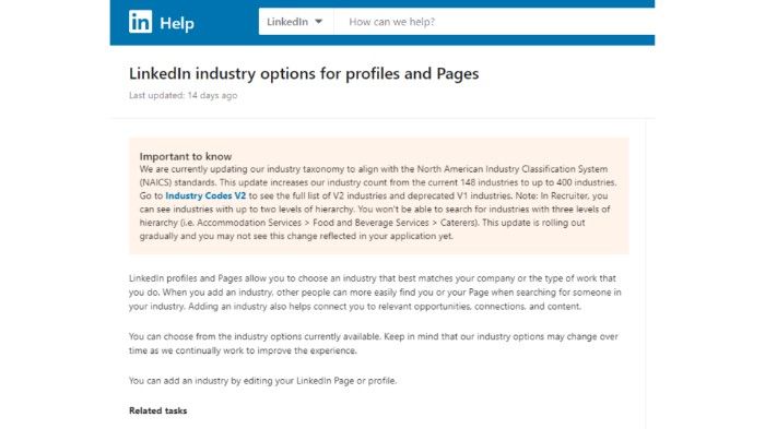 Linkedin Industries 2023 - The new Linkedin industry list is here!
